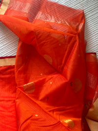 Chanderi Saree Red