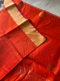 Chanderi Saree Red