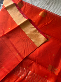 Chanderi Saree Red
