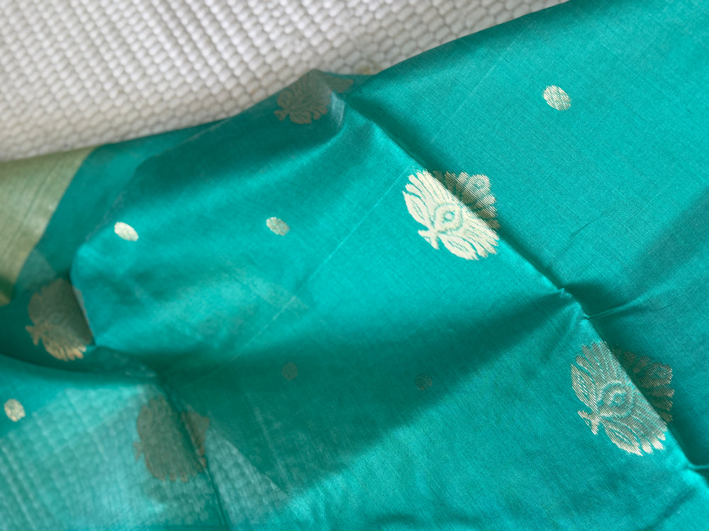 Chanderi Saree Light Green