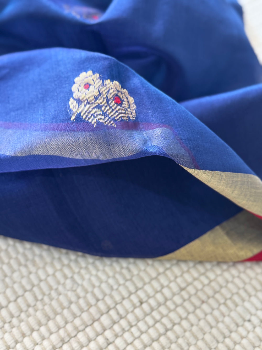 Chanderi Saree Blue