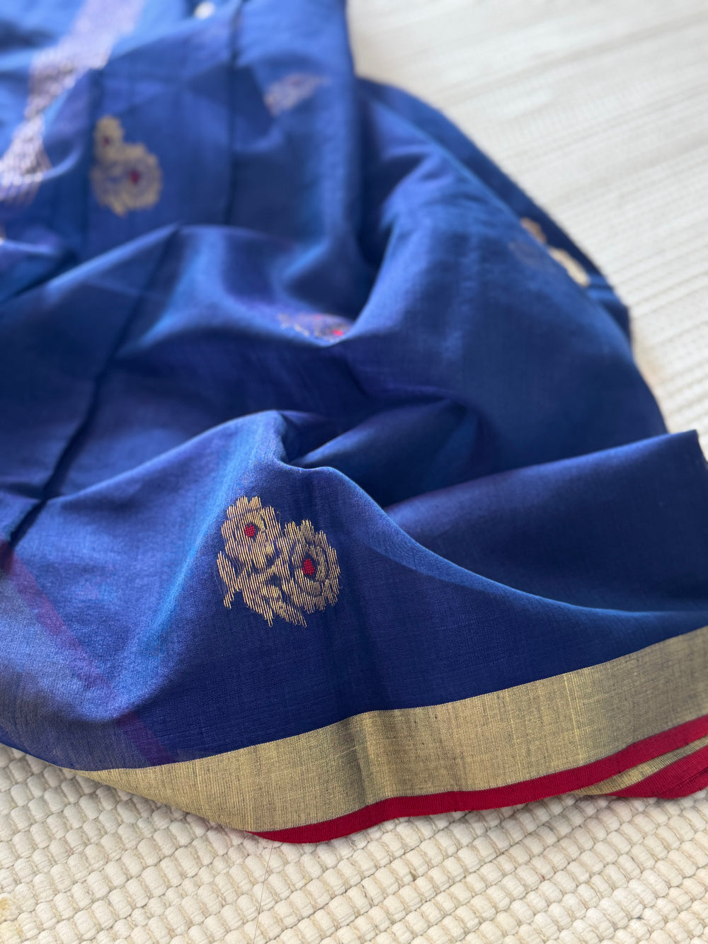 Chanderi Saree Blue