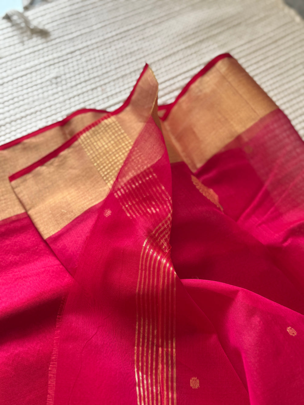 Chanderi Saree Maroon