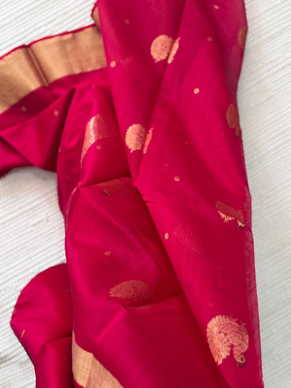 Chanderi Saree Maroon