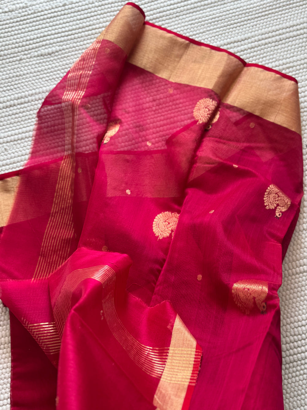 Chanderi Saree Maroon