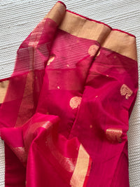 Chanderi Saree Maroon