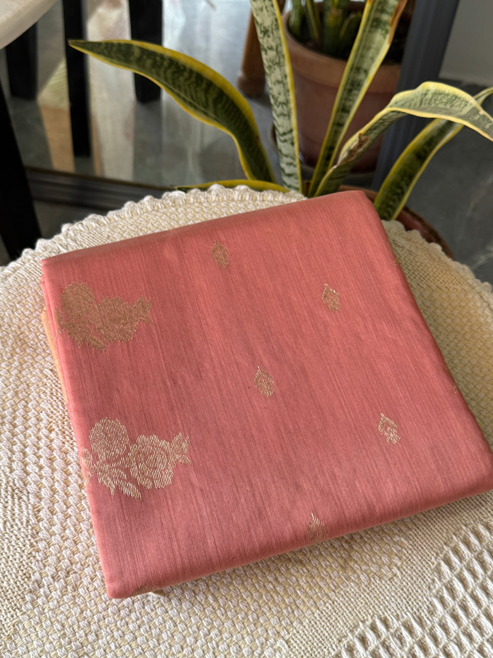 Chanderi Saree Pink