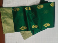 Chanderi Saree Green
