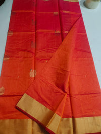 Chanderi Saree Red