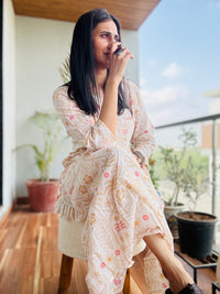 MUL COTTON CO-ORD SET ( beige)