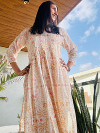 MUL COTTON CO-ORD SET ( beige)