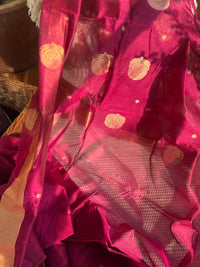 Chanderi Saree Red