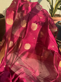 Chanderi Saree Red